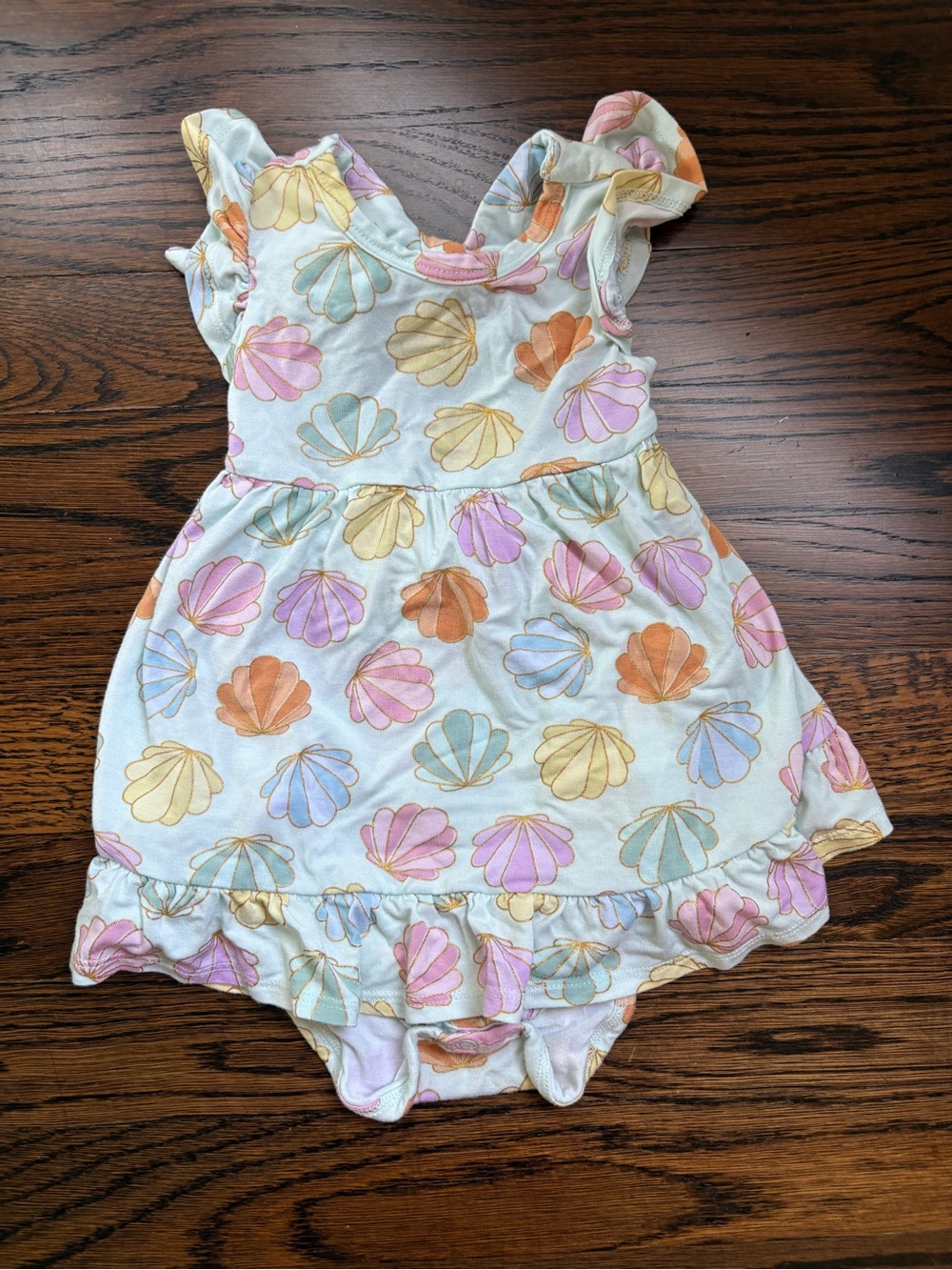Posh Peanut Sea Shells bodysuit dress